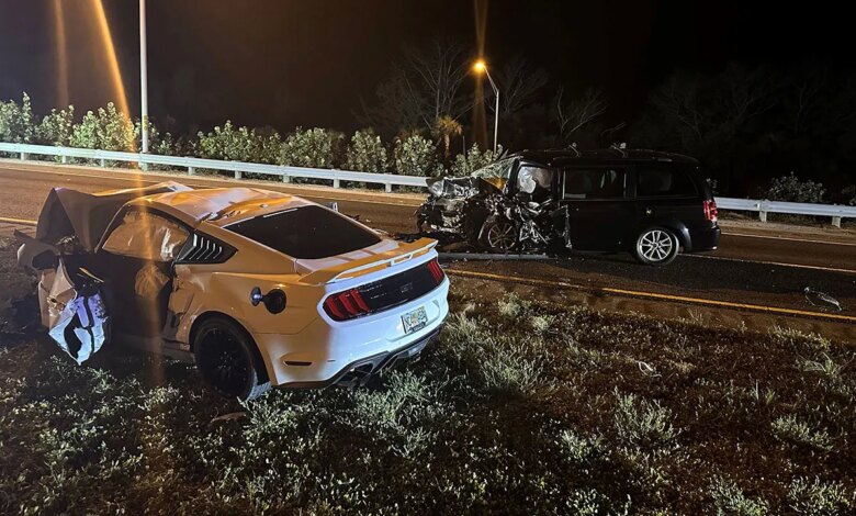 Florida man allegedly crashed stolen Mustang into sheriff cars, Uber vehicle killing 3