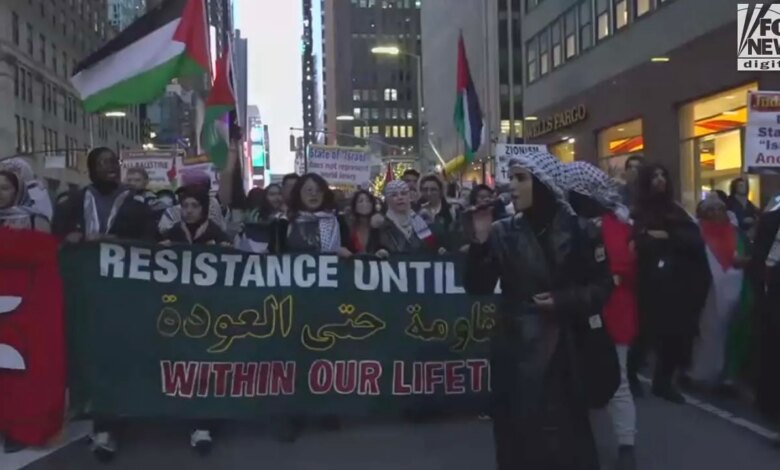 Pro-Palestinian activists march to major NYC transportation hubs, disrupting traffic in the Big Apple