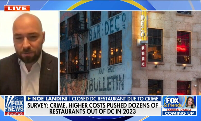 DC business owner warns of ‘out of control’ prices and crime after 52 restaurants shut down