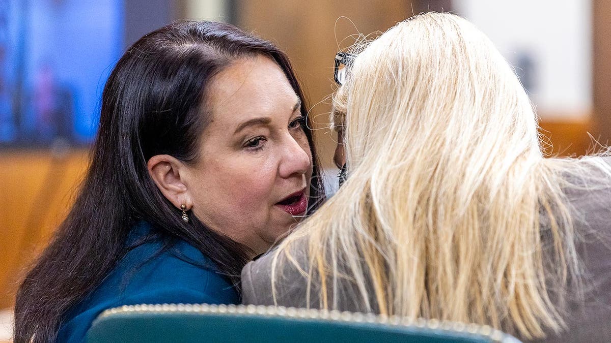 Elisa Massoth talks to Anne Taylor during Bryan Kohberger’s hearing