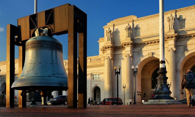 DC suspect tries setting Union Station's Freedom Bell on fire, police investigating