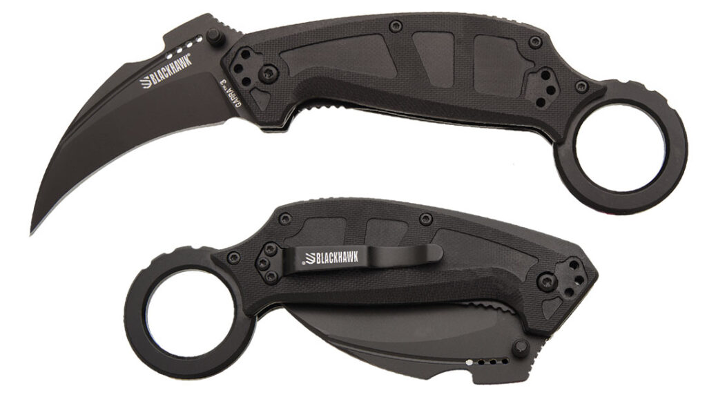 Blackhawk! Blade Garra III karambit.