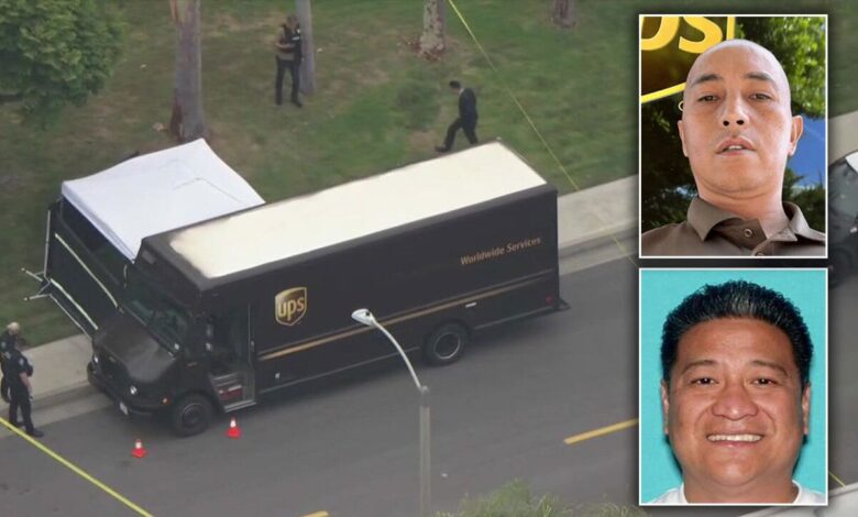 Suspect who fatally shot California UPS driver 10 times in truck was coworker, childhood friend: DA