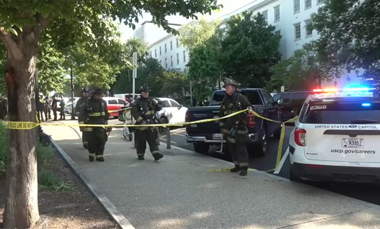 RNC evacuated due to suspicious package containing vials of blood