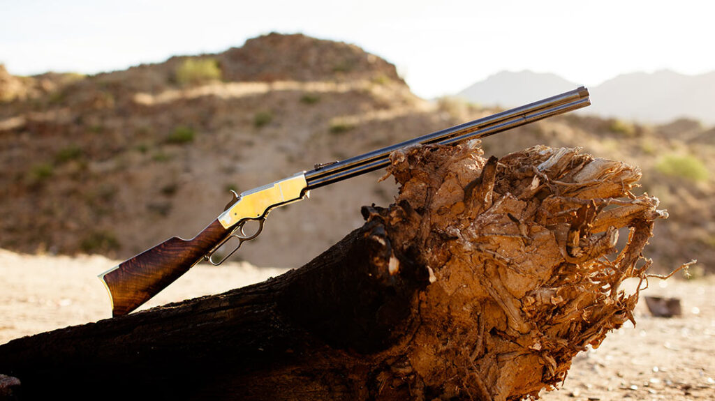 Types of Firearms: Lever-action rifle.