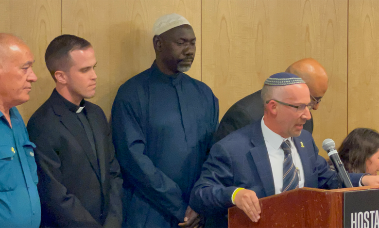 Families of hostages taken in Israel on Oct. 7 plead for peace at interfaith conference in NYC