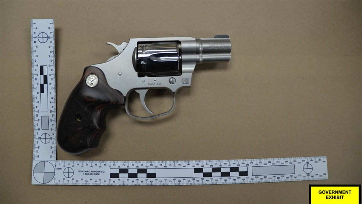 An evidence photo shows the gun that Hunter Biden purchased.