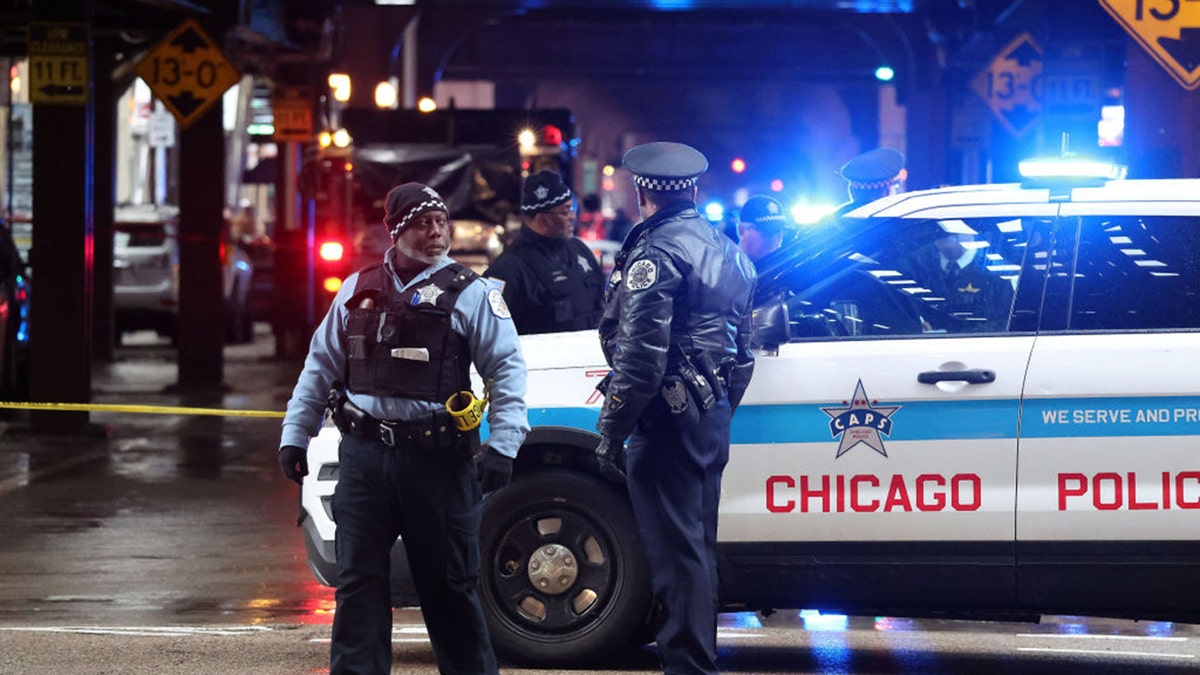 Chicago shooting police tape
