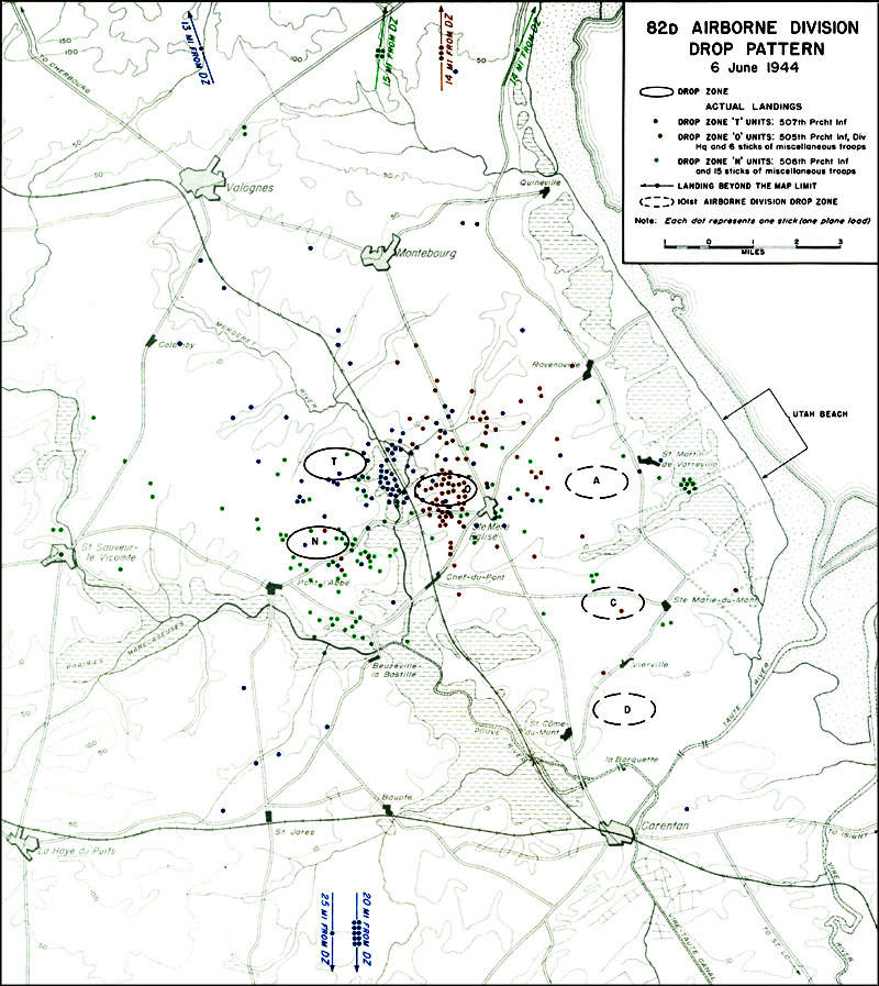 The 82nd Airborne Division's drop pattern