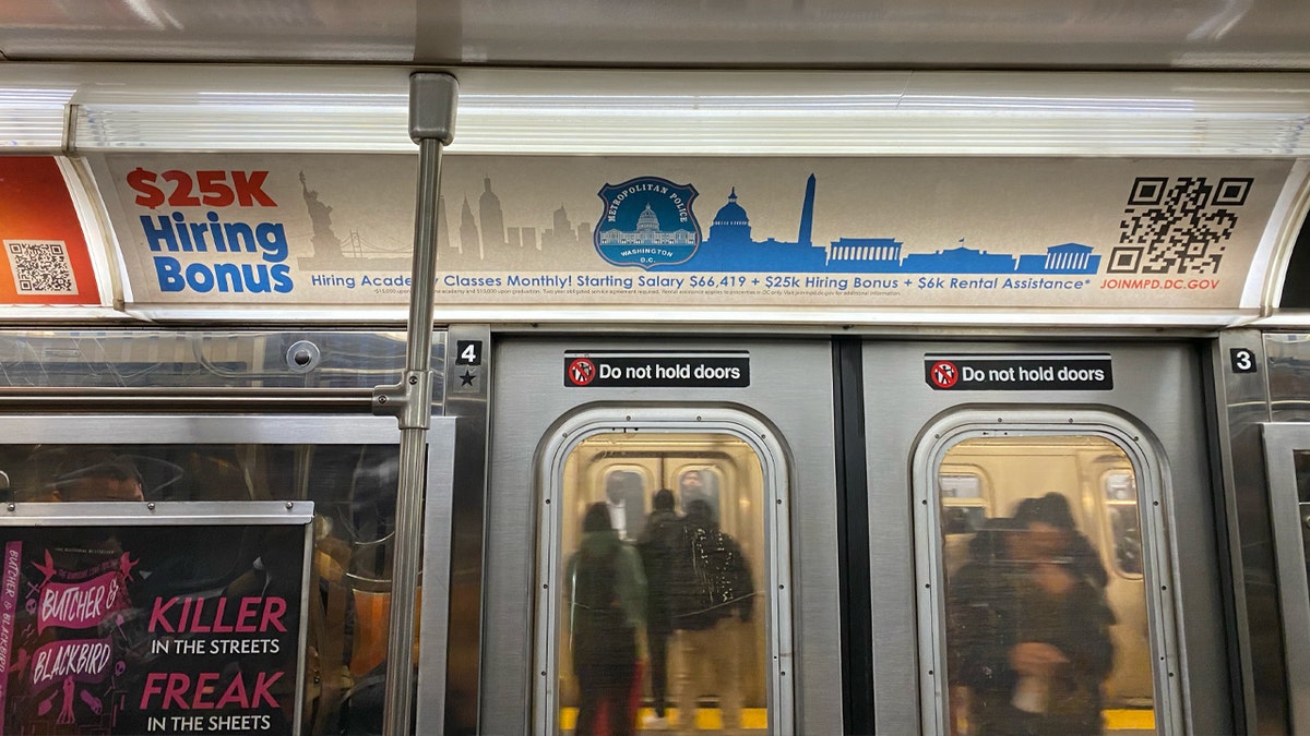 DC police ad in NYC subway