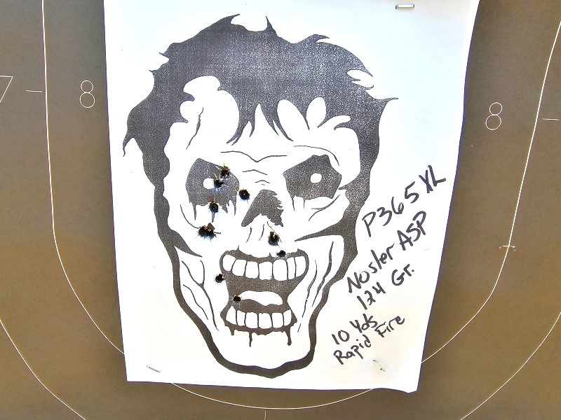 Zombie target, P365XL.