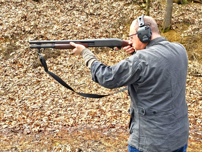 Remington 870 12 gauge.