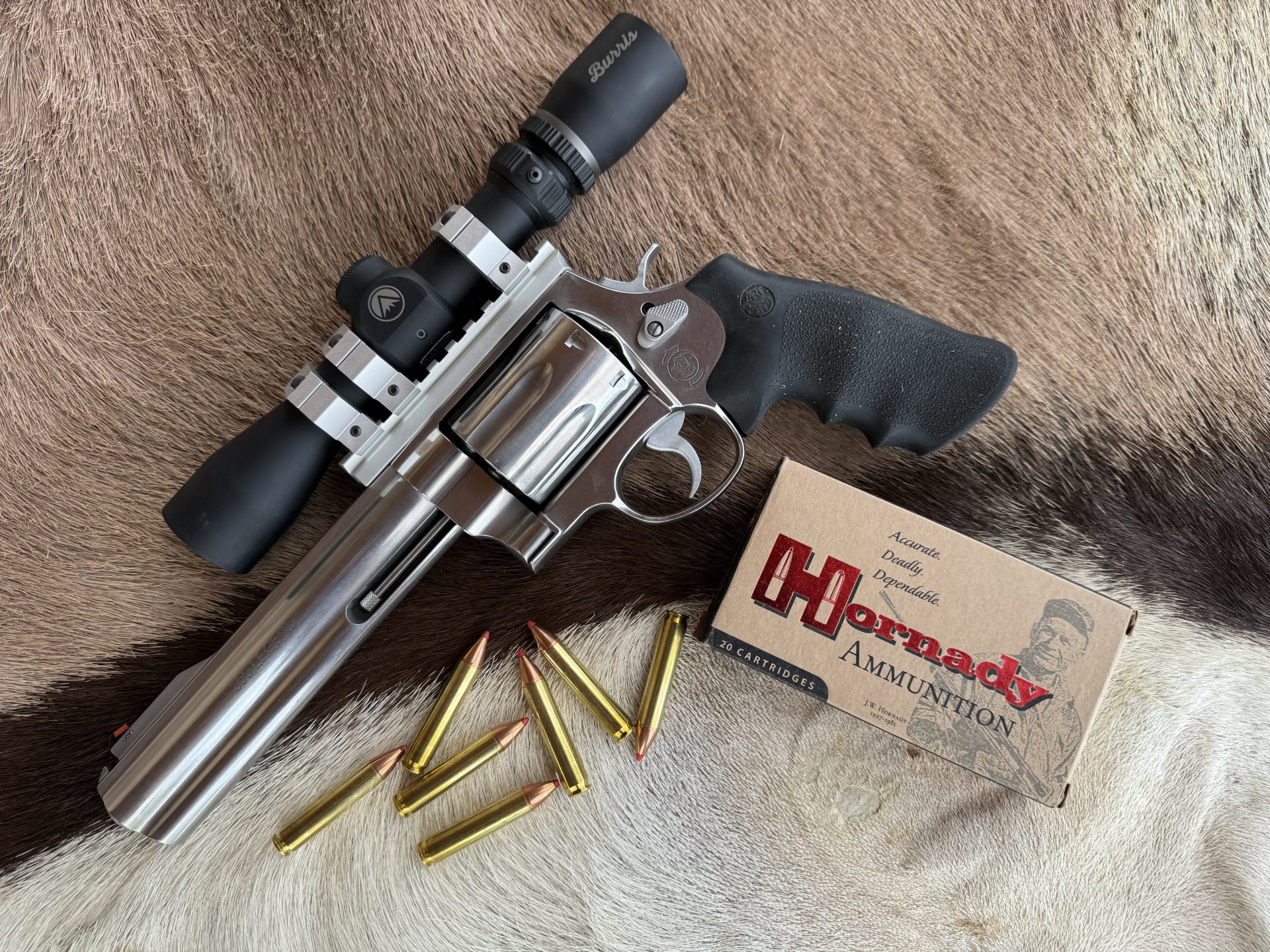 The 350 is an excellent hunting handgun.