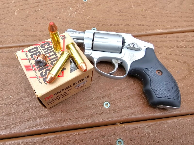 Hornady Critical Defense .38 ammo and S&W 642 Airweight.