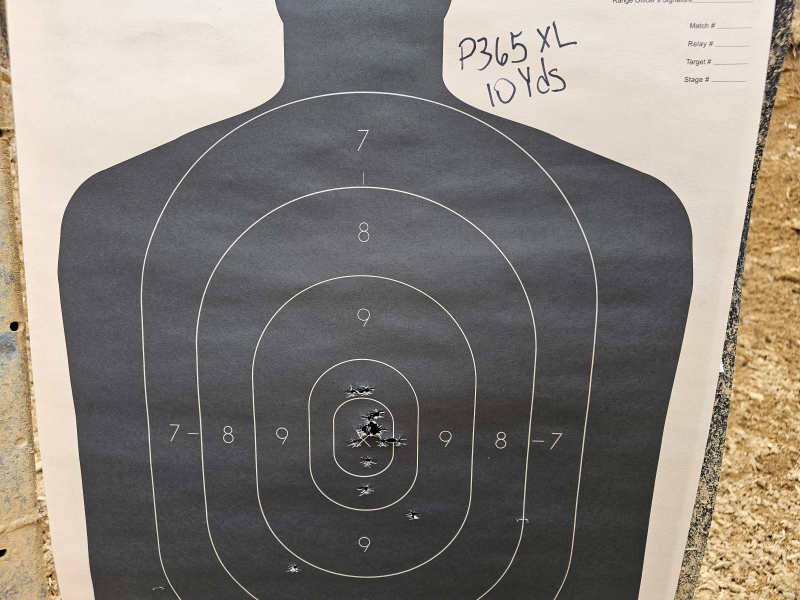 A group fired by the P365XL.