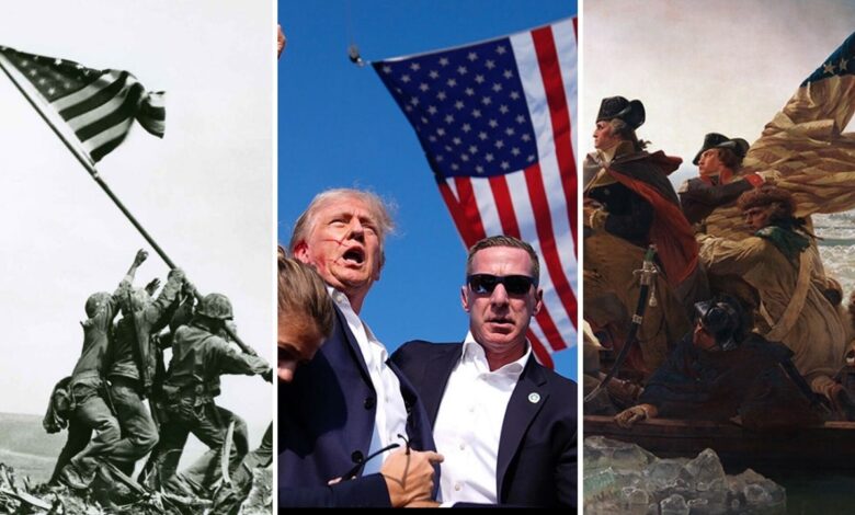 Trump flag photo joins pantheon of images that capture American resolve, erase political divides