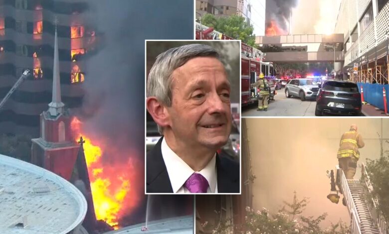 Emotional Dr. Robert Jeffress grateful no injuries in First Baptist Dallas church fire: ‘God has protected us’