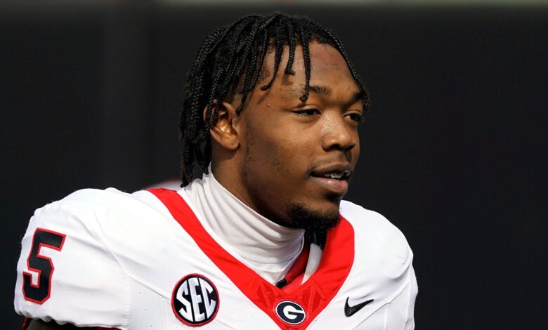 Georgia football star Rodarius Thomas being held without bail after arrest on family violence charges