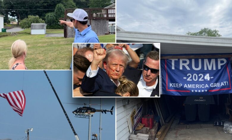 Trump supporters at Pennsylvania rally take cover from gunfire that 'shocked' locals