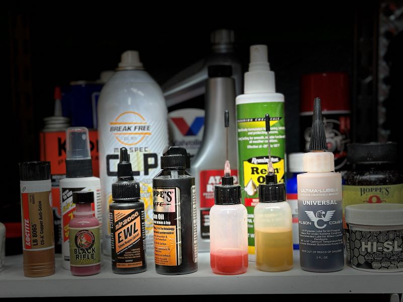 Gun oils and lubricants.