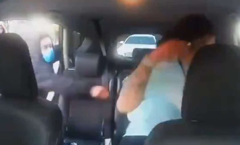 VIDEO: Guy Gets Attacked With Knife, Relies On Driver To Save Him