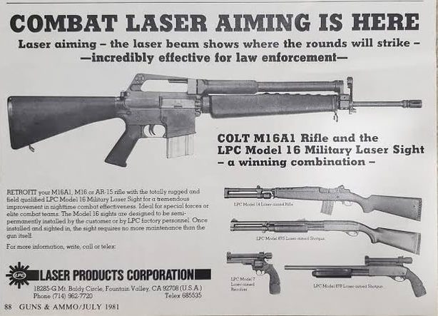 ad for laser products corproation products