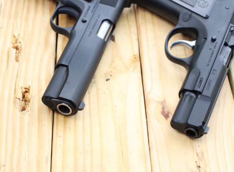 colt 1911 barrel bushing and cz 75 without a bushing