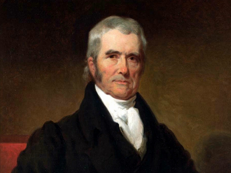 Chief Justice John Marshall portrait by Henry Inman