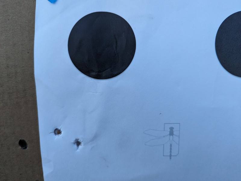 target with two holes