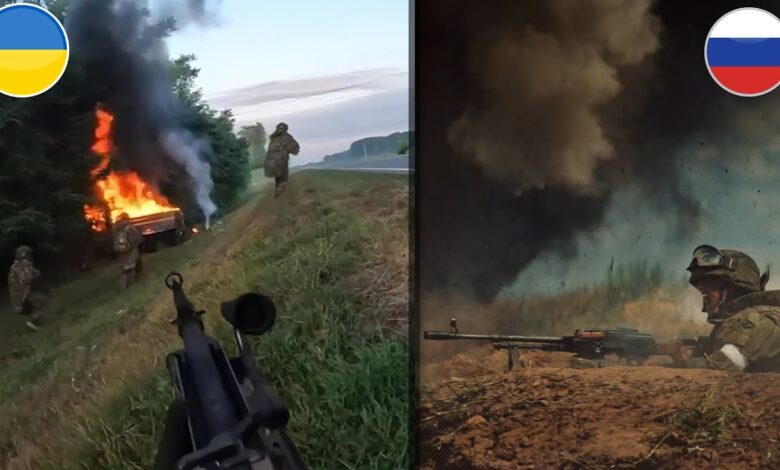 🔴 Ukraine War Update – Ukrainian Kursk Invasion •  🇺🇦 Special Forces Ambush 🇷🇺 Truck in Russia GoPro