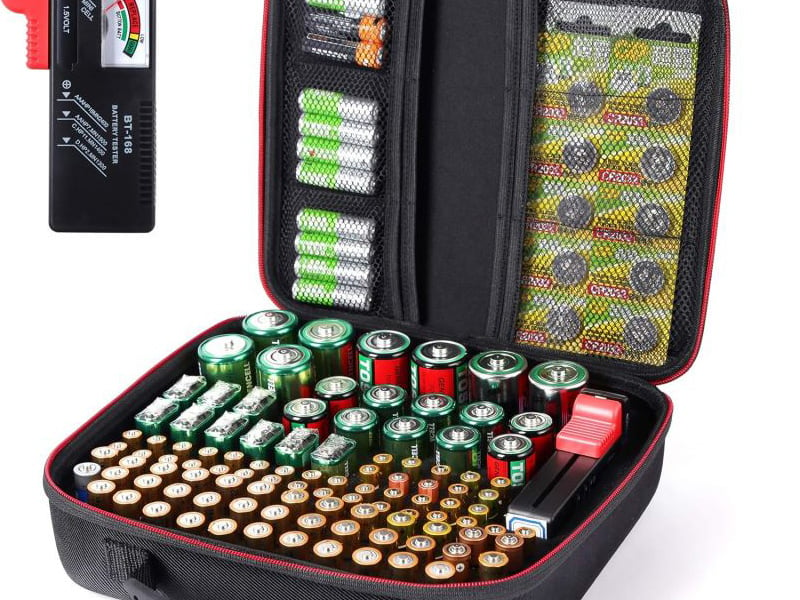 Battery storage case.