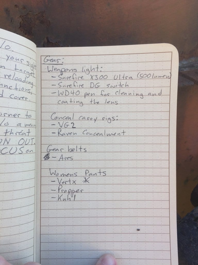 Training notebook: a blast from the past.