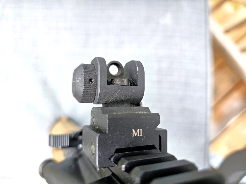 Midwest Industries rear sight.