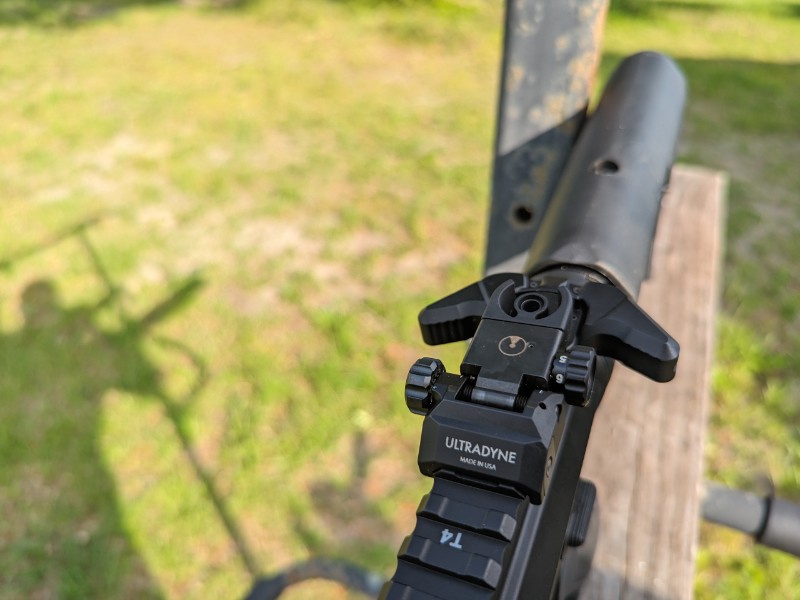 rear sight folded