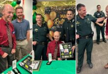 Florida deputy who was once paralyzed walks into his retirement party