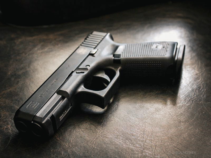 Glock 19 handgun.