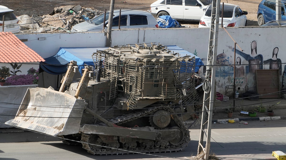 Israeli army bulldozer in West Bank