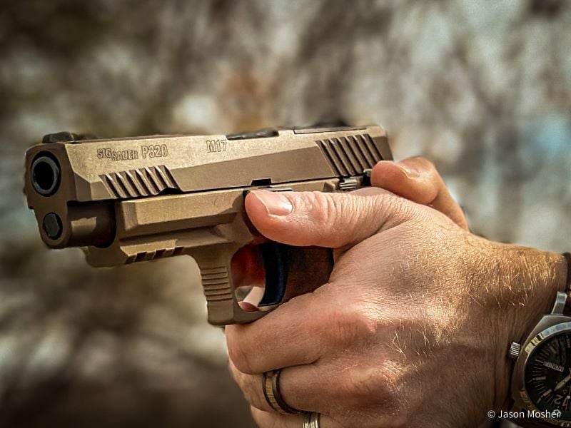 Sig P320 M17 handgun.