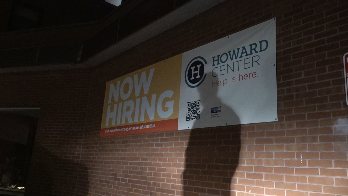 Howard center sign