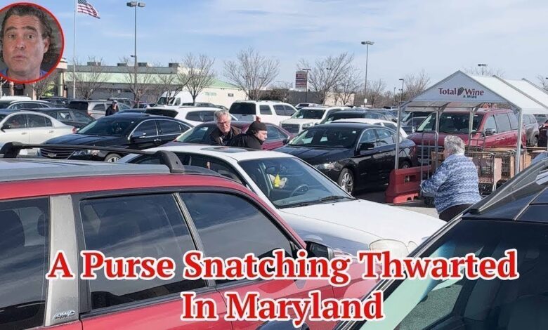 A Purse Snatching Thwarted In Maryland