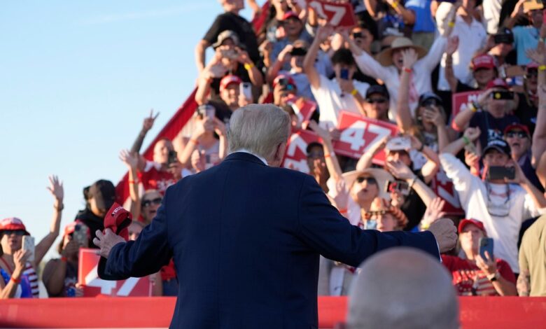 Man in possession of firearms arrested outside of Trump rally in Coachella Valley