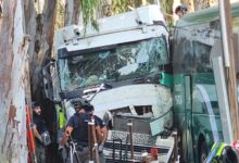 Truck ramming attack near Israeli army base injures dozens; suspect killed