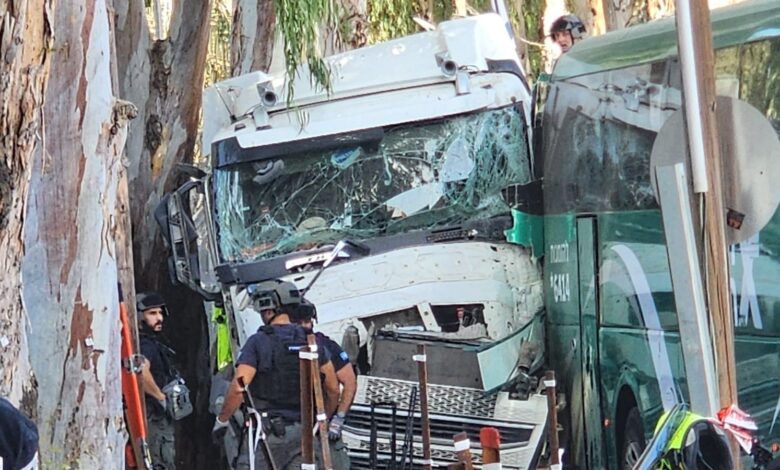 Truck ramming attack near Israeli army base injures dozens; suspect killed