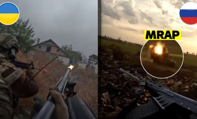 🔴 Ukraine War Update – Ukrainian Special Forces Shotgun Combat • Russian BTRs Ambush Ukrainian MRAPs