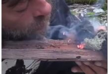 CRAZY Survival Hack | Start a Fire With a Plastic Bag