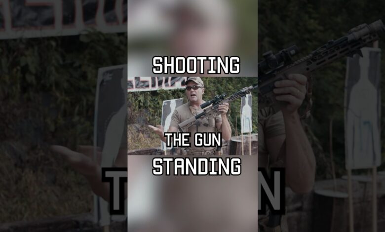 A tip for shooting STANDING. #reels #specialforces #military #youtubeshorts