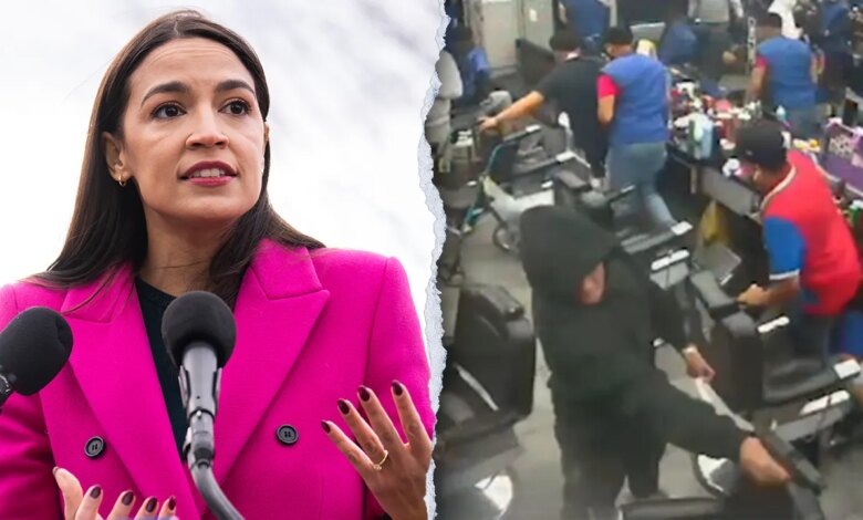 Gunman in AOC's crime-ridden district bursts into crowded barbershop and opens fire