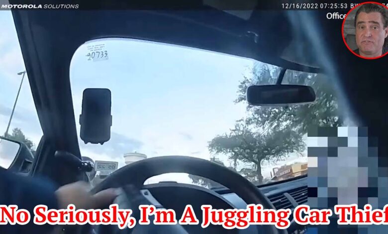 No, Seriously, I’m A Juggling A Car Thief!