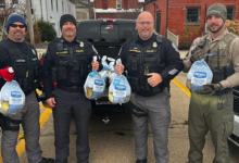 Police hand out Thanksgiving turkeys instead of traffic tickets to offenders on the road