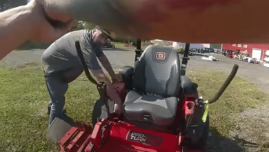 VIDEO: Man Fleeing Cops On Lawnmower Shoots Self In Hand After Pulling Gun